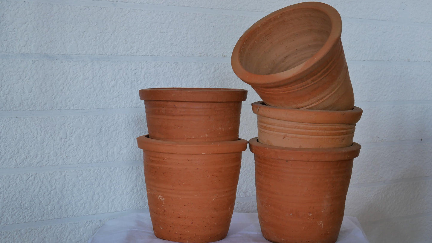 Clay Plant Pot (മൺ ചെടിച്ചട്ടി) – Pack of 5
